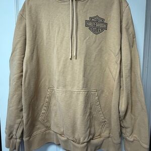 Harley Davidson hoodie tan excellent condition tan 2xl